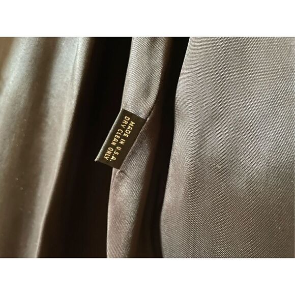 Vintage Dale 2 dress in for Harlan winter black over coat double breasted size 6 - Picture 9 of 9